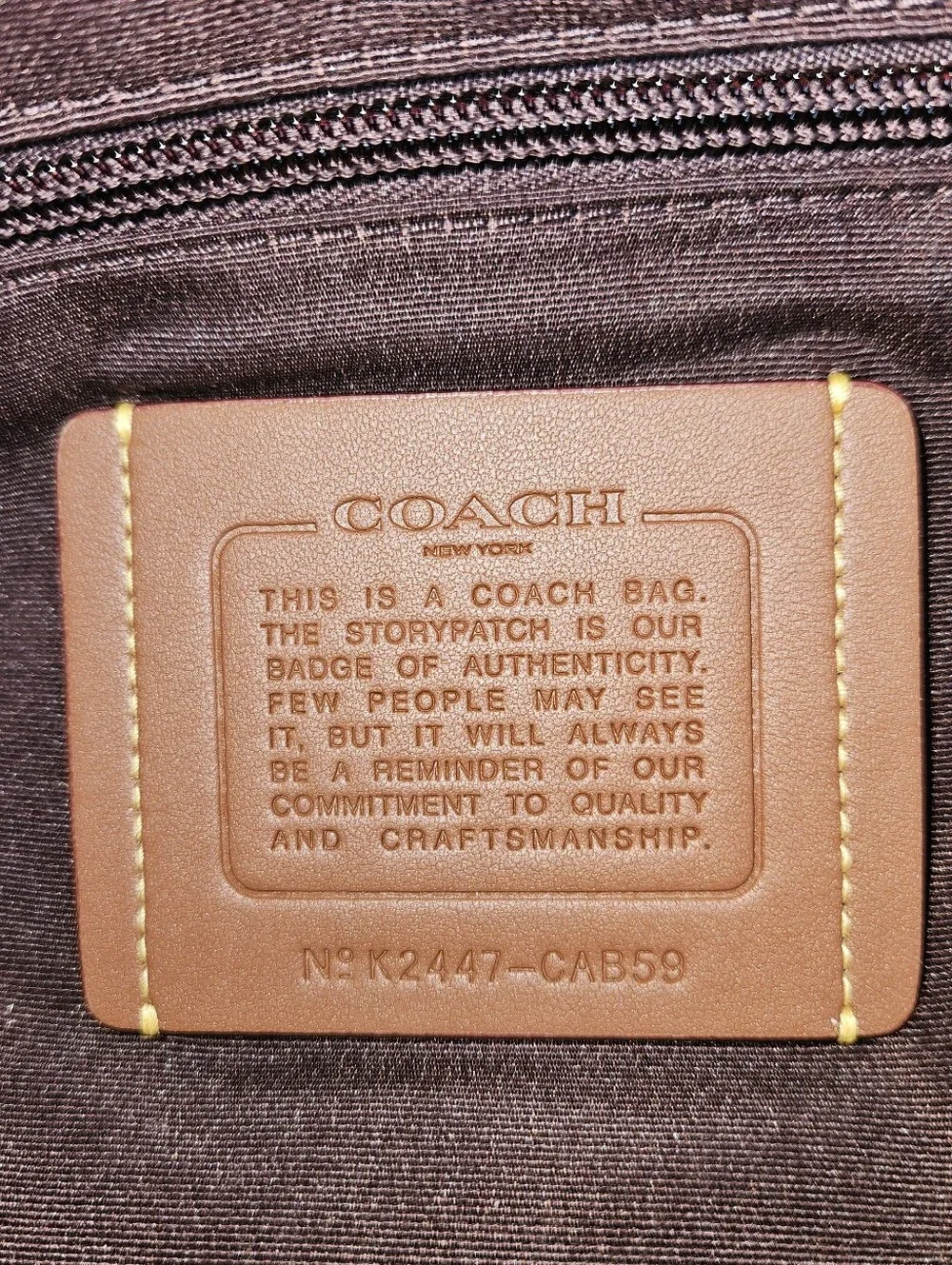 NWOT Coach Signature West  Backpack Walnut/Tan CAB59